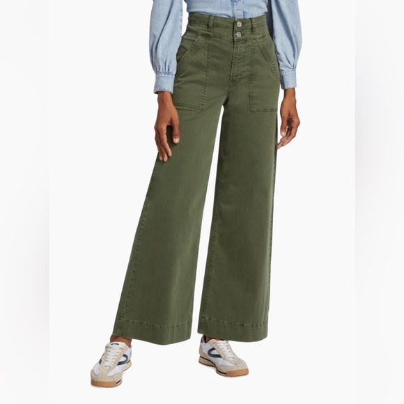 Frame Le Slim Olive Palazzo Denims - Sz. 31 - Picture 10 of 16